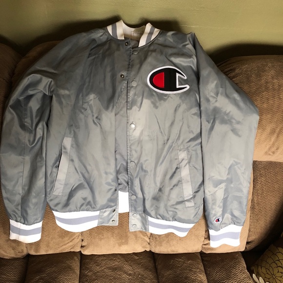 champion grey jacket
